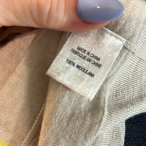 Theory Gwyneth Cardigan New Sovereign Short Sleeves Wool Striped Size Large - Picture 8 of 10